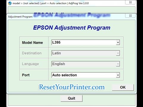 epson l380 ink pad reset software free download